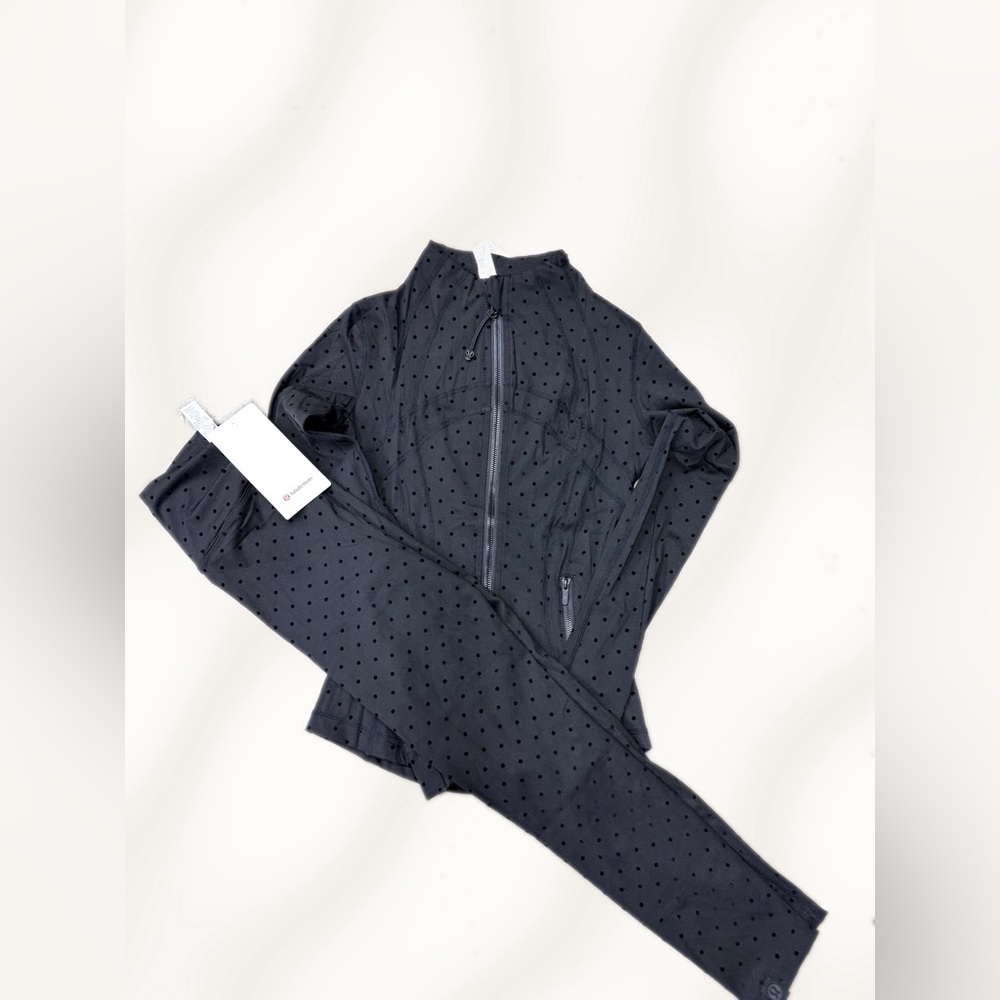 Lululemon Polka Flock Jacket and Leggings Set